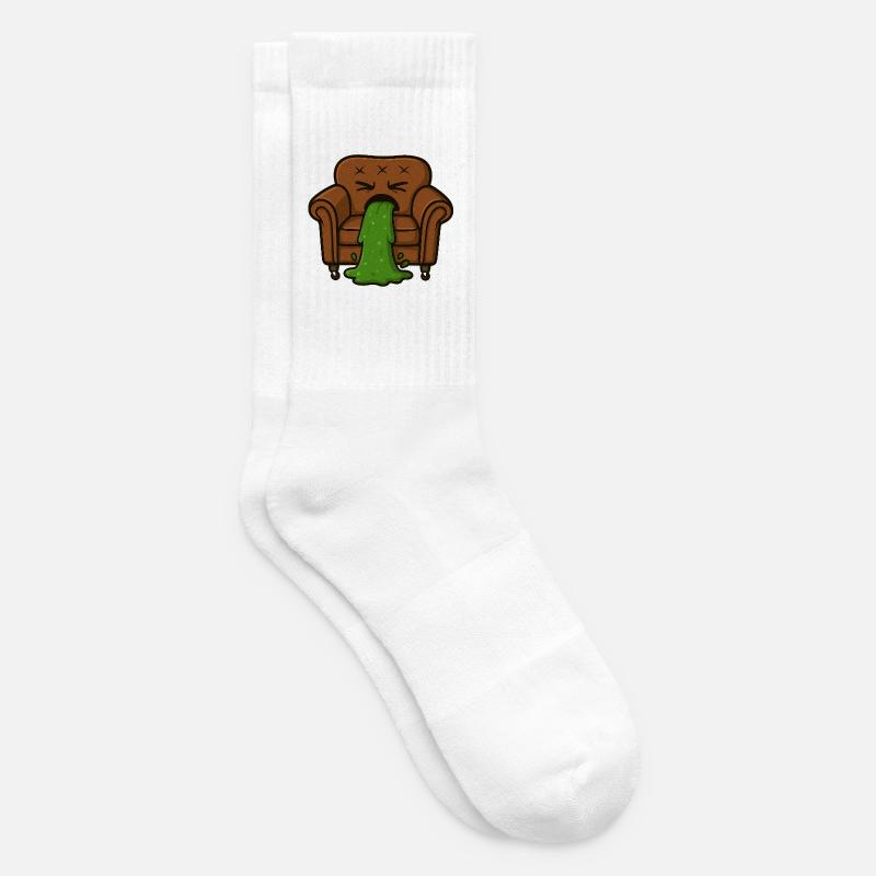 Couchi vomit - Chaussettes de tennis - blanc