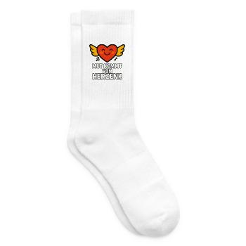 Mut_kommt_von_Herzen - Tennissocken - Weiß - Rechts