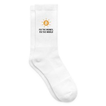 Fix_the_money - Chaussettes de tennis - blanc - Droite