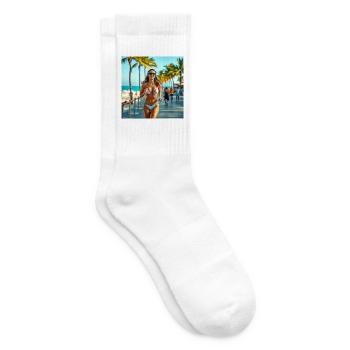 Sonnenstrand Fitnesslauf - Tennissocken - Weiß - Rechts