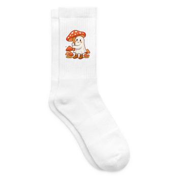 Geist mit Regenschirm - ein Pilz - Tennissocken - Weiß - Rechts