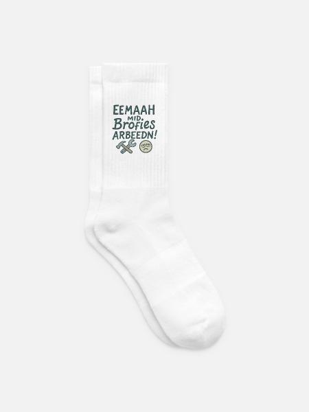 Eemaah_mid_Brofies_Arbeedn - Tennissocken - Weiß