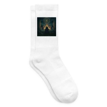 Runenring der Nachtmagie - Tennissocken - Weiß - Rechts