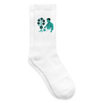 Satoshi Tree : les racines de la révolution crypto Bitcoin - Chaussettes de tennis - blanc - Droite