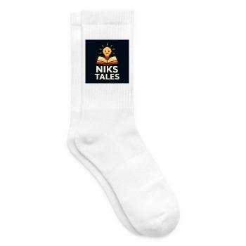 Niks Tales Lightbook - Chaussettes de tennis - blanc - Droite