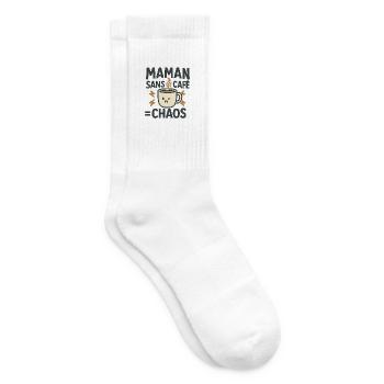 Maman Sans Café Chaos - Chaussettes de tennis - blanc - Droite