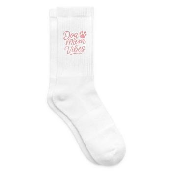 Dog Mom Vibes  - Tennissocken - Weiß - Rechts