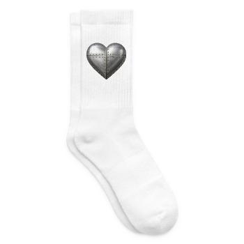 T-shirt logo Cœur riveté acier - Chaussettes de tennis - blanc - Droite