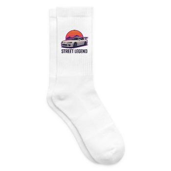 Road legend Sunset Drift - Tennis socks - white - Right