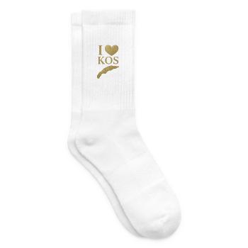 J’adore l’île KOS - Chaussettes de tennis - blanc - Droite