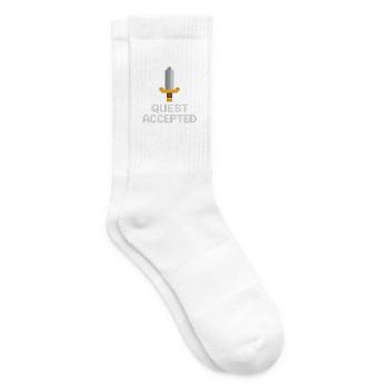 Quest Accepted Pixel Sword - Tennis socks - white - Right