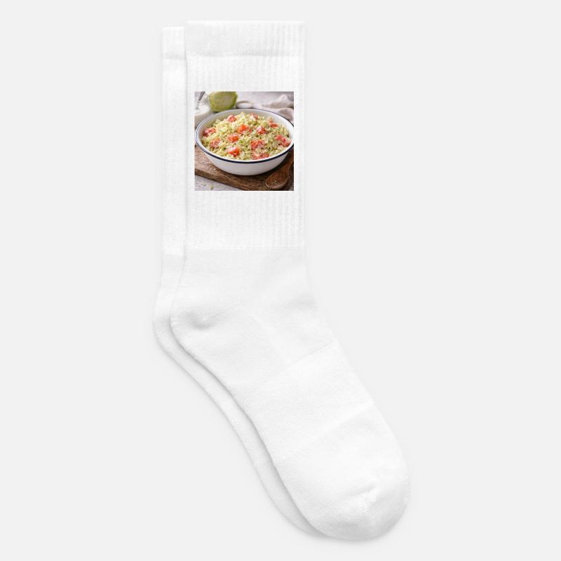 Salade crémeuse de chou et tomate - Chaussettes de tennis - blanc