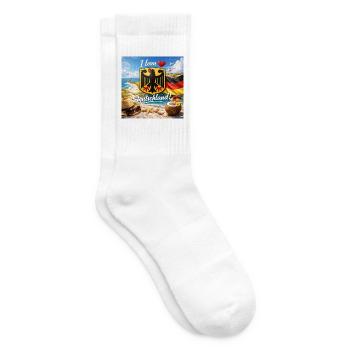 I love Germany Beach - Tennis socks - white - Right