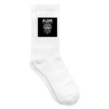 Alpha Gamer Jaguar - Tennis socks - white - Right