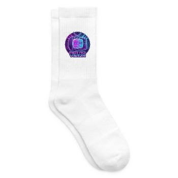 Retro Vision Neon TV - Tennissocken - Weiß - Rechts