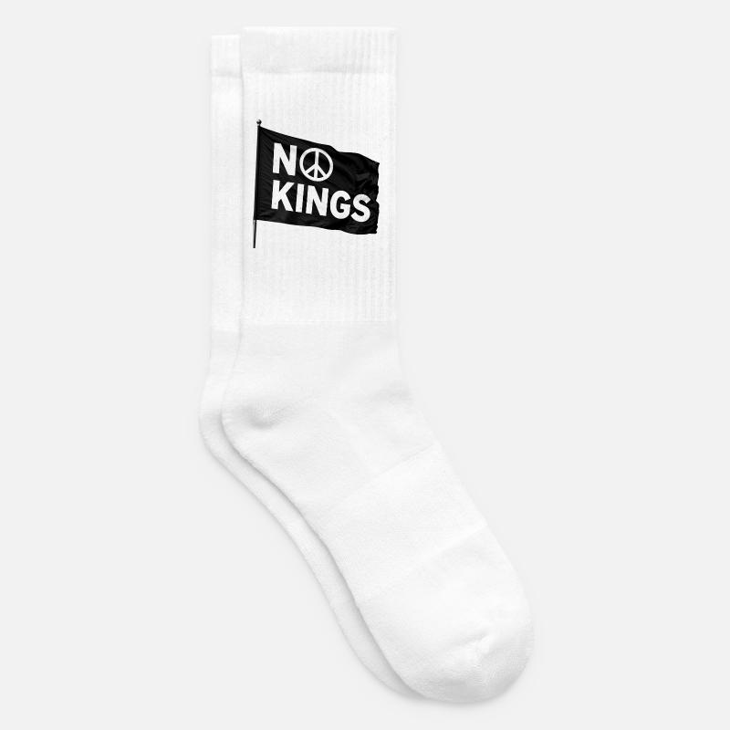 PAS DE ROIS Paix - Chaussettes de tennis - blanc