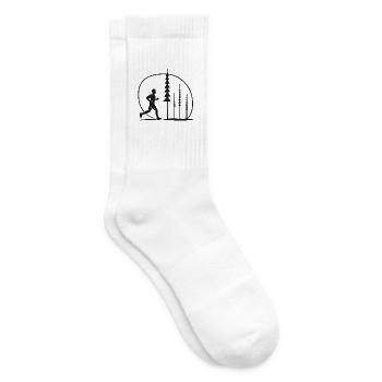 Runner in Waldkreis Switzerland gift idea - Tennis socks - white - Right