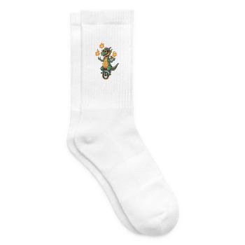 Feuerbläser auf Einrad - Tennissocken - Weiß - Rechts