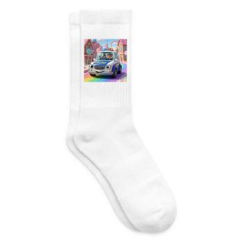 Polizei Abenteuer Zuckerstadt - Tennissocken - Weiß - Rechts