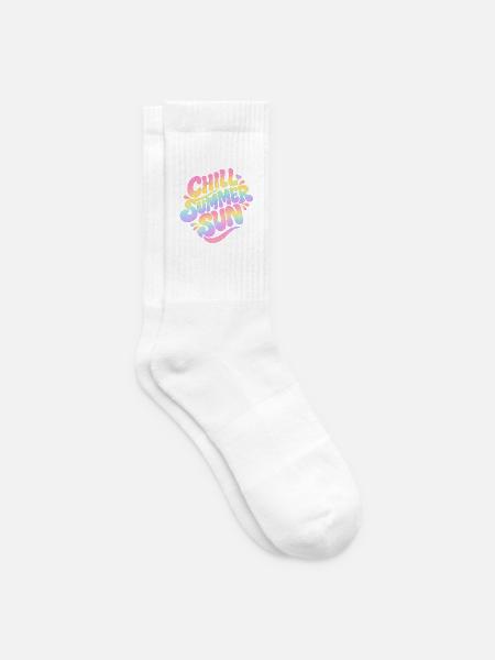 Summer Vibes - Tennissocken - Weiß