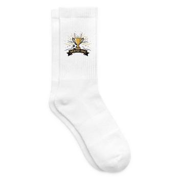 Meister 2026 Pokalglanz - Tennissocken - Weiß - Rechts