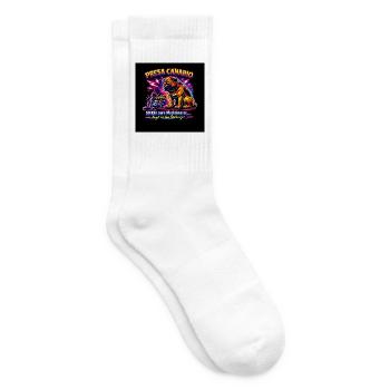 Presa Canario Neon Muskelmasse - Tennissocken - Weiß - Rechts