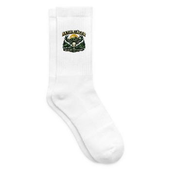 Jagd auf Rendite | Börsen Motiv - Tennissocken - Weiß - Rechts