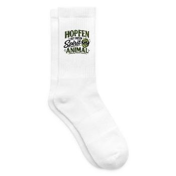Le houblon est mon animal spirituel - Chaussettes de tennis - blanc - Droite