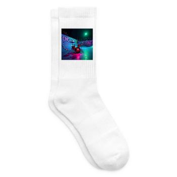One and One par Mark Noone - Chaussettes de tennis - blanc - Droite