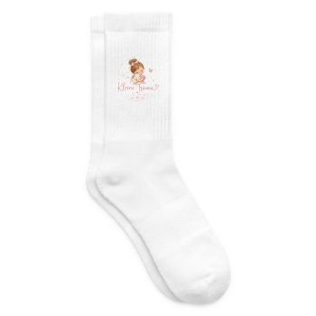 Kleine Träume Kuschelglück Prinzessin  - Tennissocken - Weiß - Rechts