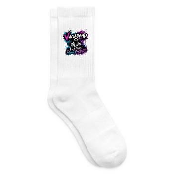Vagabond Ghost Graffiti - Tennis socks - white - Right