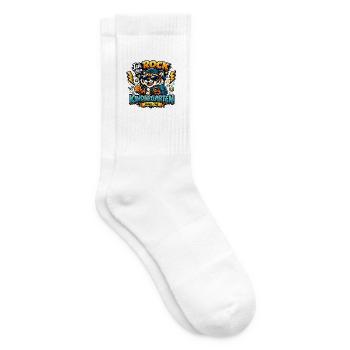 Ich rock den Kindergarten jeden Tag - Tennissocken - Weiß - Rechts