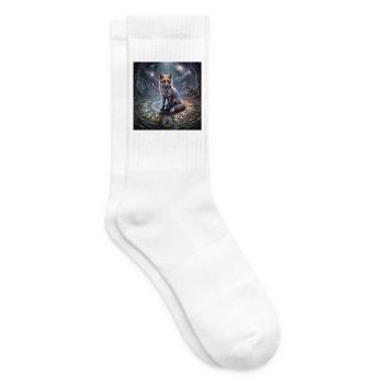 tarot_fox - Tennissocken - Weiß - Rechts