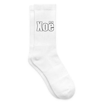 xoë - (menschlicher Name) - Tennissocken - Weiß - Rechts