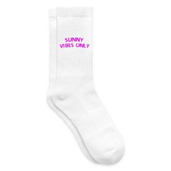 Nur sonnige Vibes - Tennissocken - Weiß - Rechts