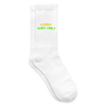 T-shirt de typographie Sunny Vibes Only - Chaussettes de tennis - blanc - Droite