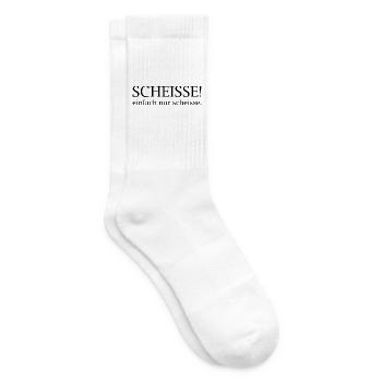 Scheisse! einfach nur scheisse. - Tennissocken - Weiß - Rechts