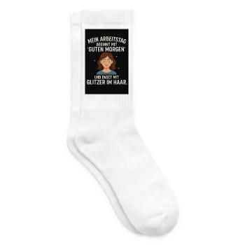 Erzieherin - Tennissocken - Weiß - Rechts