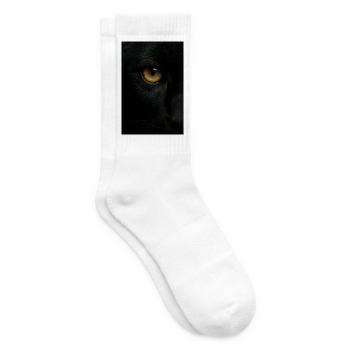 Mystischer Schwarzer Panther Blick - Chaussettes de tennis - blanc - Droite