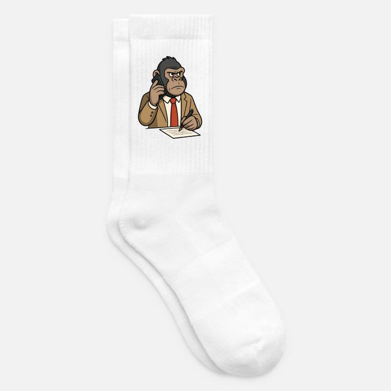 Gorille d’affaires - Chaussettes de tennis - blanc