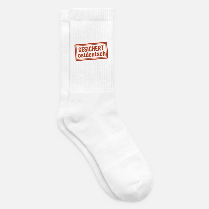 Sécurisé pour l’Allemagne de l’Est - Chaussettes de tennis - blanc