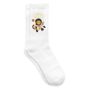 Monkey Astronaut: Space and Fantasy - Tennis socks - white - Right