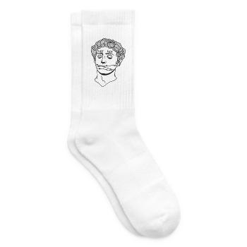 Last Ride Mask with Barbed Wire - Tennis socks - white - Right