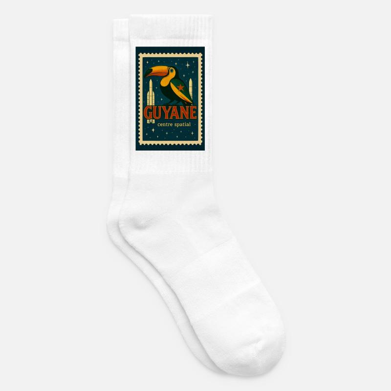 Toucan Spatial Guyane - Chaussettes de tennis - blanc
