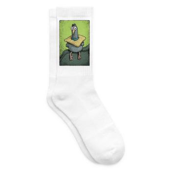 Sir Gurrington sitzt - Tennissocken - Weiß - Rechts
