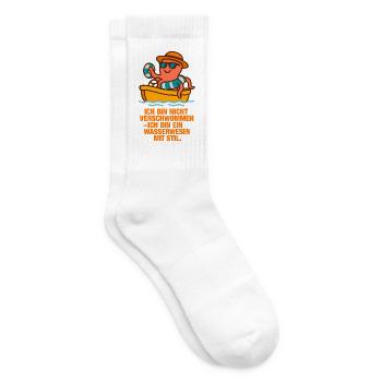 Ich_bin_nicht_verschwommen_ich_bin_ein_Wasserwe - Tennissocken - Weiß - Rechts