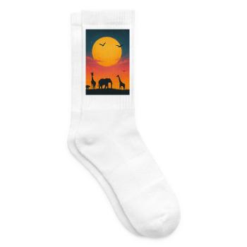 Savannahs Sunset - Tennis socks - white - Right