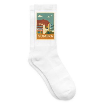 Gomera Island Panorama - Tennis socks - white - Right