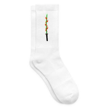 Flame Blade Katana - Tennis socks - white - Right