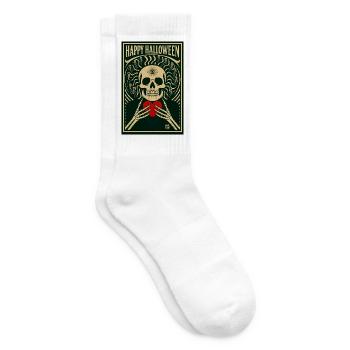 Crane_Mystique_et_Danse_Squelettique - Tennis socks - white - Right
